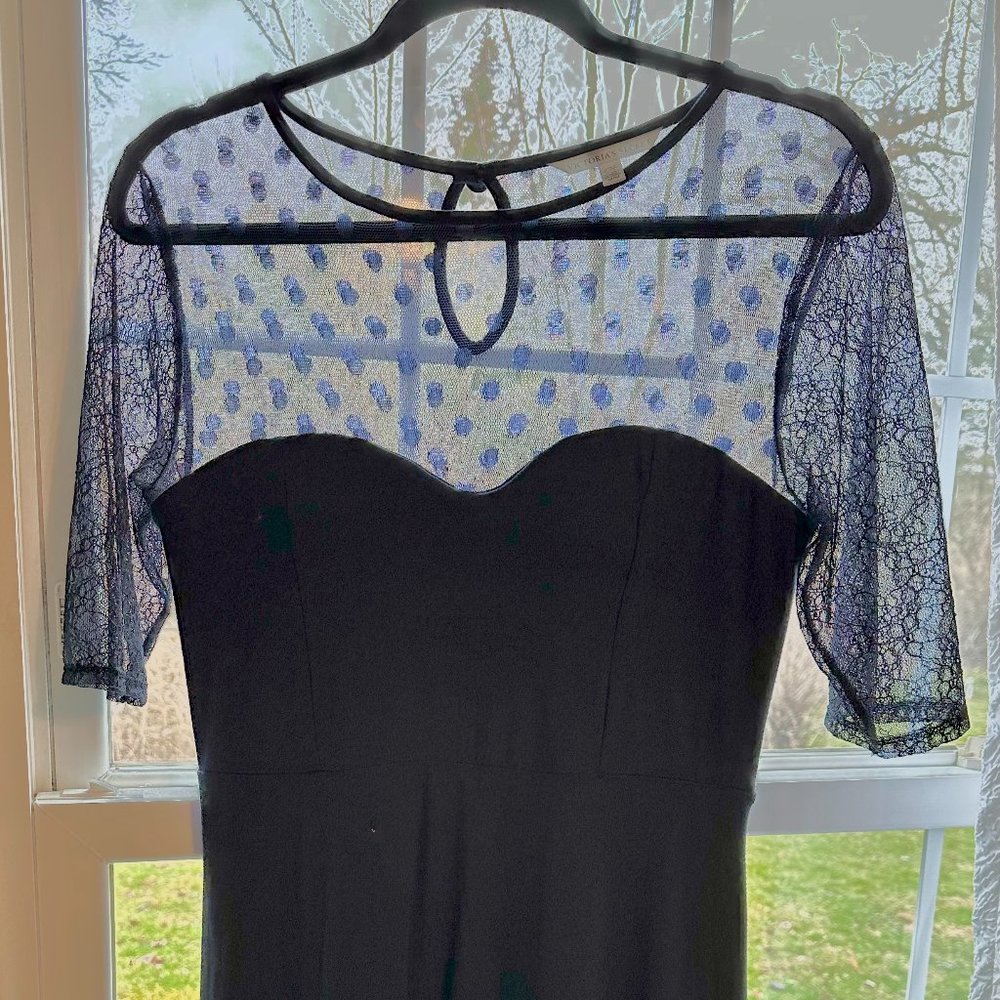 VS lace-top dress.